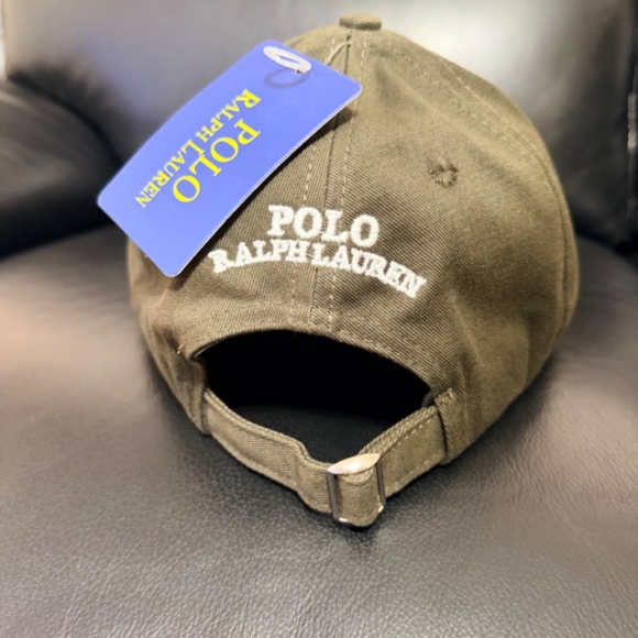 UNISEX POLO RALPH LAUREN CLASSIC TWILL GREEN BEAR SPORT CAP - Picture 3 of 4